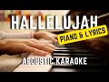 Hallelujah Instrumental Piano And Lyrics - Karaoke - Jeff Buckley