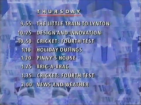 BBC Two Startup Continuity 27-07-1989