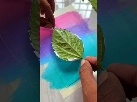 What a Brilliant Idea 😍 Creative Paintings With Leaf🌿 #Art #Nature #Creativity #Painting #Leaves
