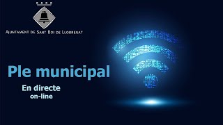 Ple municipal setembre 2022  (Canal Ajuntament de Sant Boi)