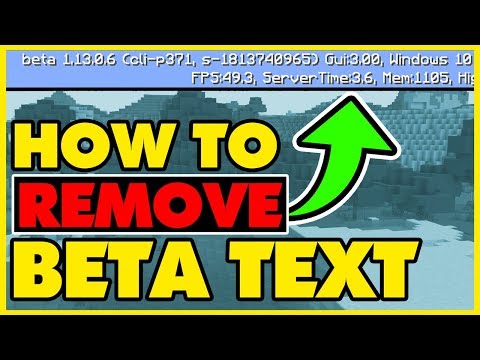 ForgeLogical - How to REMOVE BETA TEXT in Minecraft (MCPE, Xbox One, Win10)
