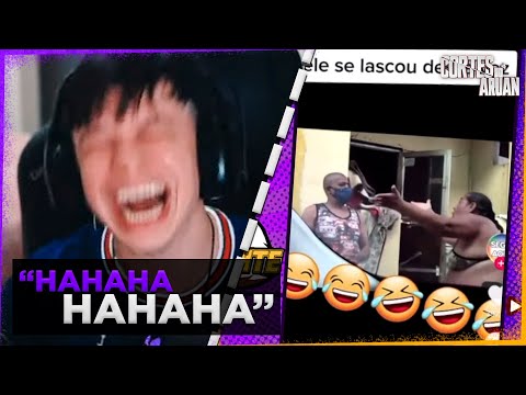 ARUAN REAGE A DESINTERESSANTE (TENTE NÃO RIR) PARTE 1 - Cortes do Aruan