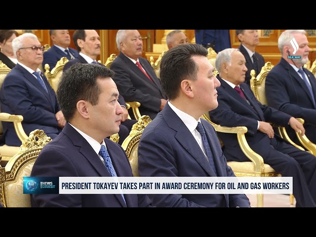 Мамлекет башчы мунай-газ тармагы кызматкерлеринин сыйлоо аземине катышты