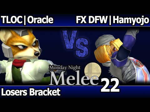 MNM 22 Melee - TLOC | Oracle (Fox) vs FX DFW | Hamyojo (Sheik) - Losers Bracket