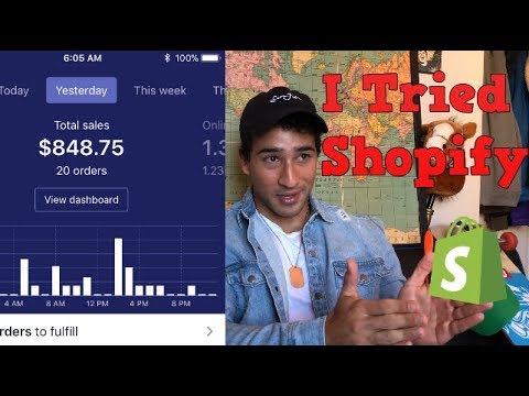 $848 FIRST DAY ON SHOPIFY! HERES HOW I DID IT