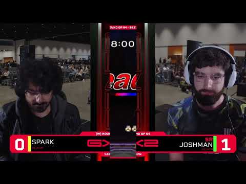 Spark (Sheik) vs SR | Joshman (Fox) - Winners Top 64 - MELEE SINGLES | GX2