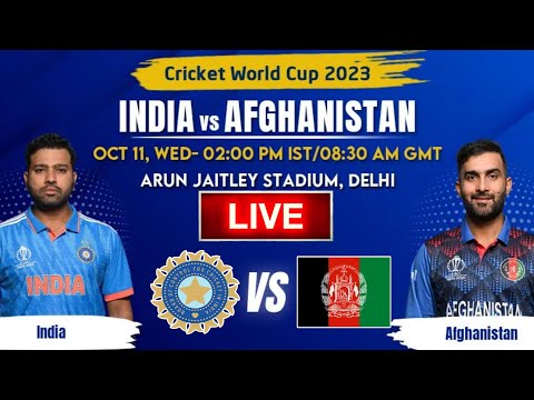 🔴Live #IND vs #AFG Cricket Match | Live Today INDIA vs AGHANISTAN World Cup Match