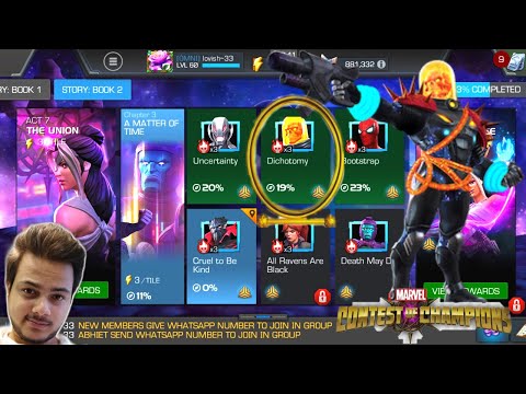ACT 7.3.2 (Dichotomy) EASY PATH COMPLETION | MARVEL CONTEST OF CHAMPIONS GAMEPLAY IN HINDI