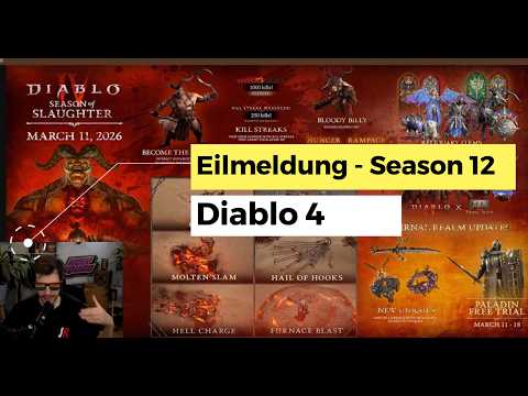 Eilmeldung: Diablo 4 Season 12 - Die letzten Infos vor dem Start!