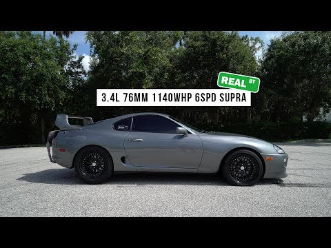 3.4L 76MM 1140WHP 6SPD Supra - Real Street Performance