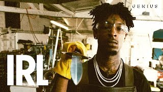 21 Savage Makes A Knife & Explains How ‘Issa Album’ Came Together | IRL
