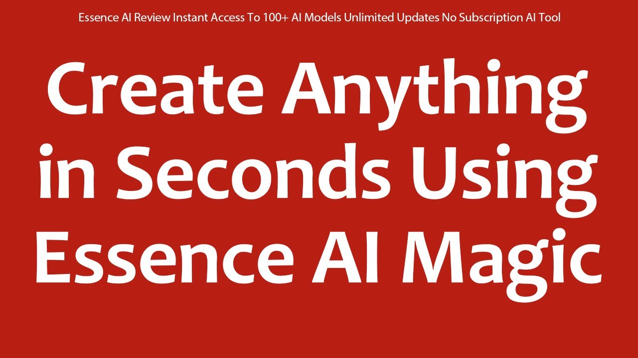 Essense AI tutorial