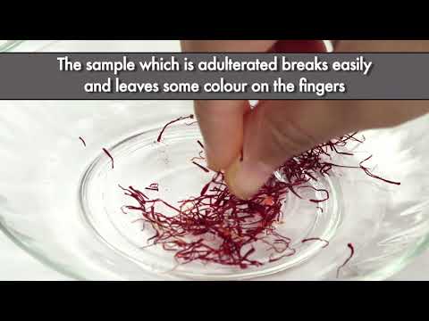 Detecting Dried Tendrils of Maize Cob Adulteration in Saffron with Fingers