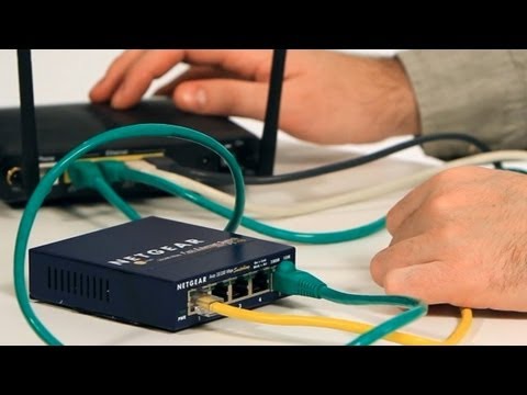 How to set up an ethernet switch / internet setup