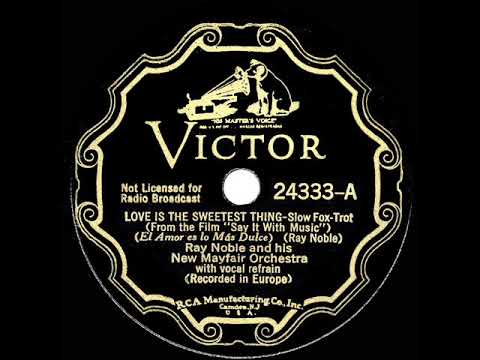 1933 HITS ARCHIVE: Love Is The Sweetest Thing - Ray Noble (Al Bowlly, vocal)