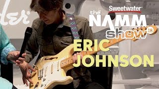Video thumbnail for Eric Johnson previews his new semi-hollow signature Thinline Stratocaster by Sweetwater