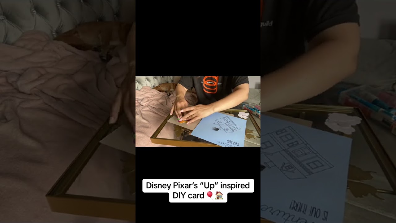 #diy #short @Disney @Pixar “Up” inspired DIY card for my coworker at @Walt Disne
