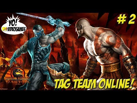 Tag Team Online with Kratos! MK 9 Part 2 - YoVideogames