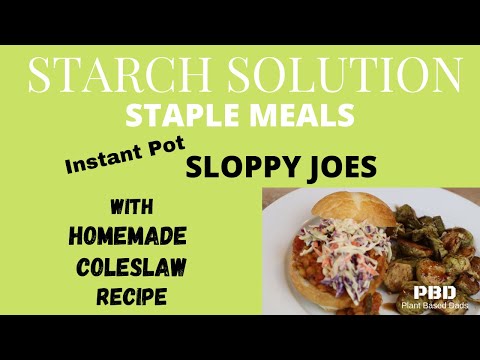 Starch Solution Meals for Maximum Weight Loss #13 - Sloppy Joes with Homemade Coleslaw Recipe