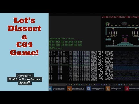 Lets Dissect a Commodore 64 Game! - Episode 14 - Cauldron 2 Halloween Special- 31/10/2019