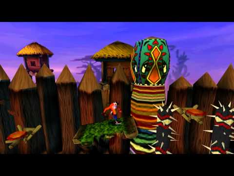 Crash Bandicoot 100% Walkthrough HD - Part 22: Native Fortress