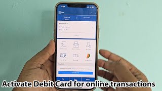 How to enable hdfc debit card for online transaction in app
