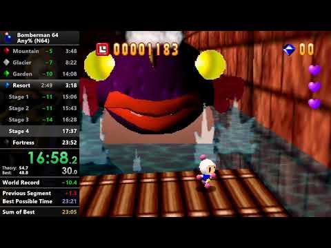 Bomberman 64 - Any% Speedrun - 23:37