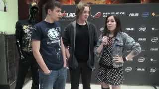 Short pre-match interview with Arteezy and zai @ Starladder Season IX LAN Finals