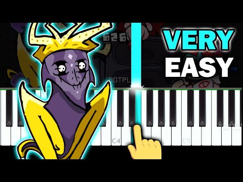 Stare - Friday Night Funkin vs. Starecrown (Phase 1) - VERY EASY Piano tutorial