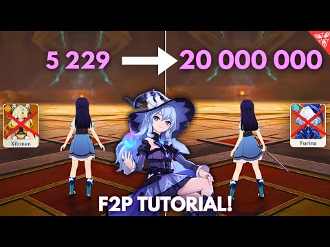 F2P:- Manekin 20 Million Nuke Tutorial !! [ Genshin Impact ]