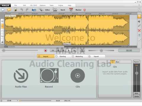 MAGIX Audio Cleaning Lab 15 Deluxe Tutorial Video