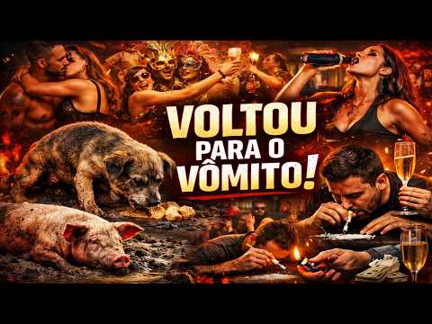 VOLTOU PARA O VÔMITO? O ALERTA FINAL PARA QUEM JÁ CONHECEU A VERDADE. 2 Pedro 2:21-22 #falomesmo