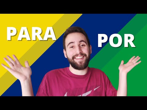 Qual a diferença entre POR e PARA em português | Vou Aprender Português