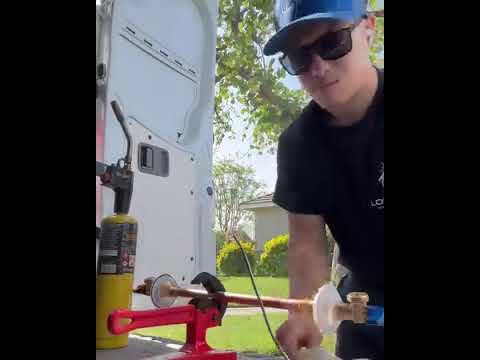 Cool Short of Owner  Michael hard at work on a plumbing project!