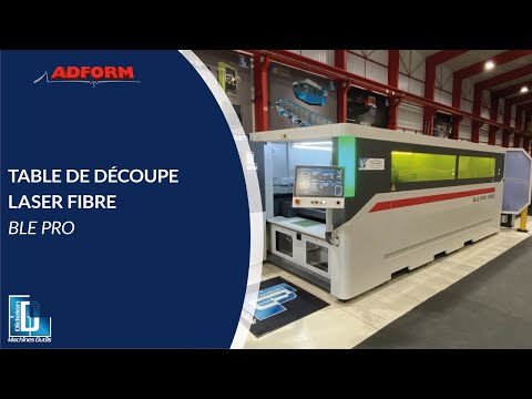 Machine de découpe laser fibre pour la tôle ADFORM - BLE PRO