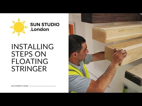 HOW TO: Install Steps on a Floating Staircase | SUN STUDIO .London