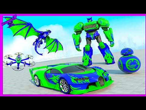 Flying Dragon Robot Game: Robot Transforming Games Android gameplay #2