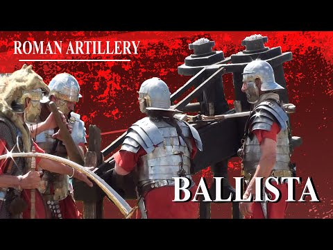 Ballista - Roman artillery in action Roman army display by The Ermine Street Guard. Missile launcher