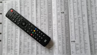 Unboxing & Set up One for All Contour 4 Device Remote Codes TV Blu-ray tutorial Help instructions