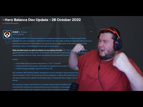 SOMBRA NERFED!!! | The FIRST Hero Balance Patch for Overwatch 2