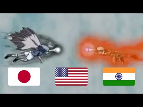 Sasuke's Chidori vs Naruto's Rasengan (Japanese vs English vs Indian dub)