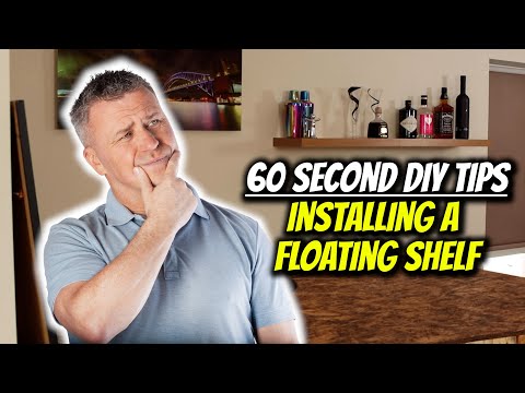 60 Second DIY Tips - How to Install a Floating Shelf