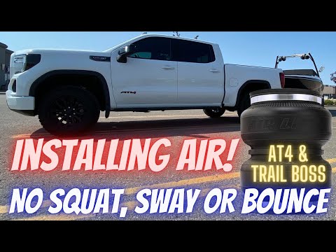 How to Install Air Lift LoadLifter Air Bags on a GMC Sierra AT4 & Chevy Trail Boss