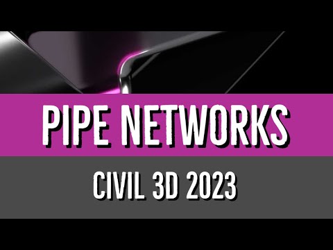 01 Pipe Network Creation in Civil 3D 2023