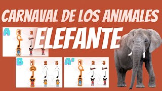 "ELEFANTE" El Carnaval de los animales - Camille Saint-Saëns MUSICOGRAMA (Percusión)