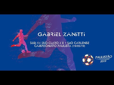 Sub-13 | Rio Claro 2 x 1 São Carlense | Campeonato Paulista (19/05/19)