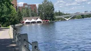 Walk bridge over the Canal