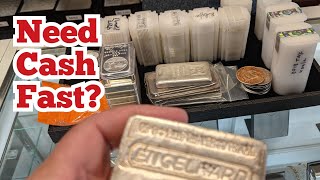 How I sold my silver and gold... FAST!  Precious metals selling strategy. Coin shop & IG details.