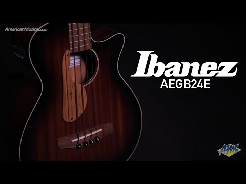 Демонстрация электроакустической бас-гитары Ibanez AEGB24E