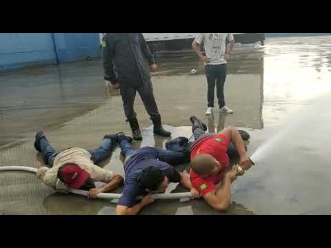Treinamento prático de brigada de incêndio